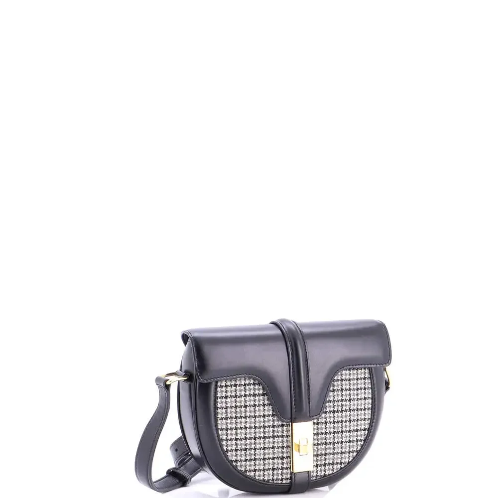 Celine Besace 16 Bag Tweed And Leather #211525C18B - Picture 2 of 6